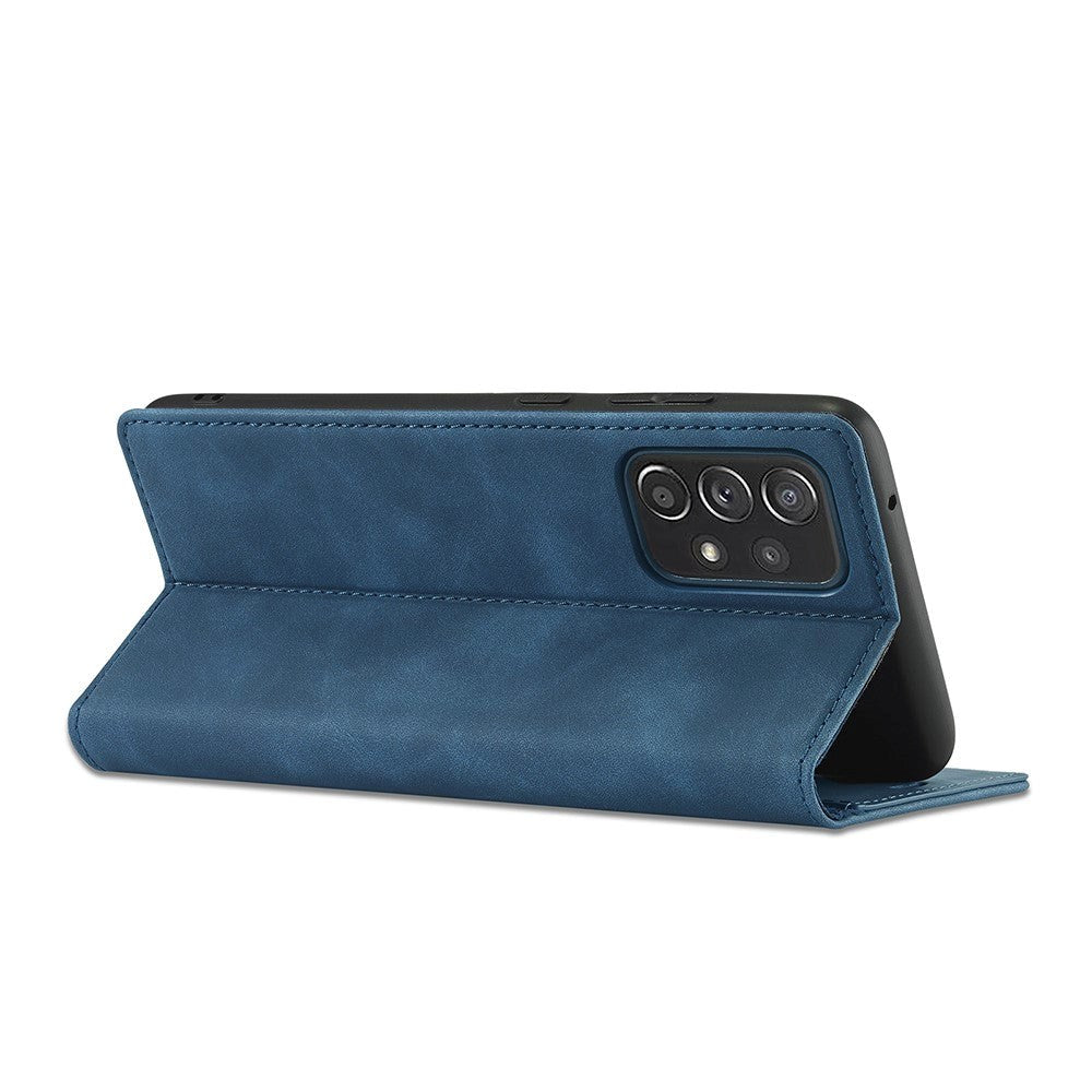 Samsung Galaxy A52s (5G) - A52 (4G - 5G) LC.IMEEKE Læder Cover m. Pung - Mørkeblå