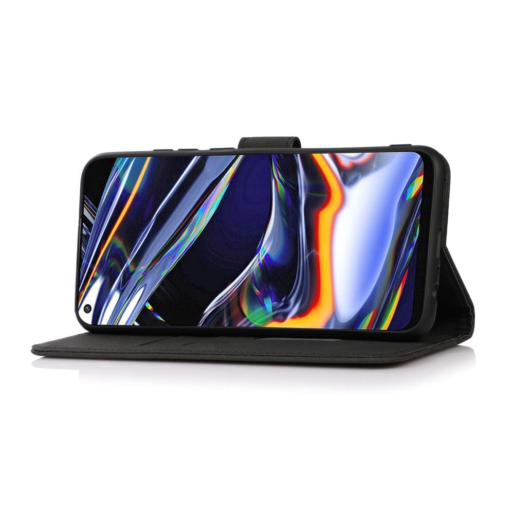 Samsung Galaxy S21 FE (5G) KHAZNEH Retro Læder Cover m. Pung - Sort