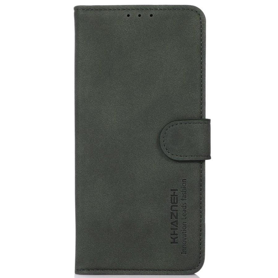 Samsung Galaxy S21 FE (5G) KHAZNEH Retro Læder Cover m. Pung - Grøn