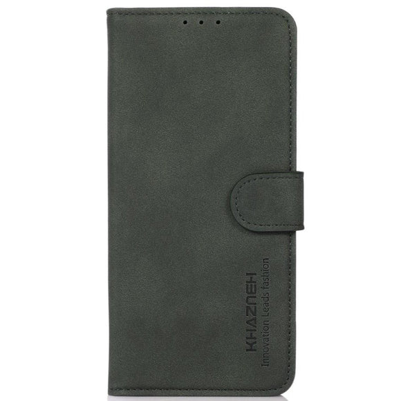 Samsung Galaxy S21 FE (5G) KHAZNEH Retro Læder Cover m. Pung - Grøn