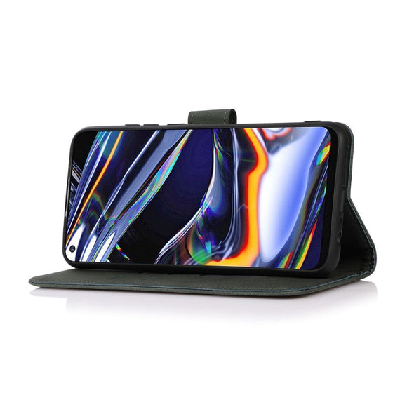 Samsung Galaxy S21 FE (5G) KHAZNEH Retro Læder Cover m. Pung - Grøn