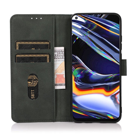Samsung Galaxy S21 FE (5G) KHAZNEH Retro Læder Cover m. Pung - Grøn