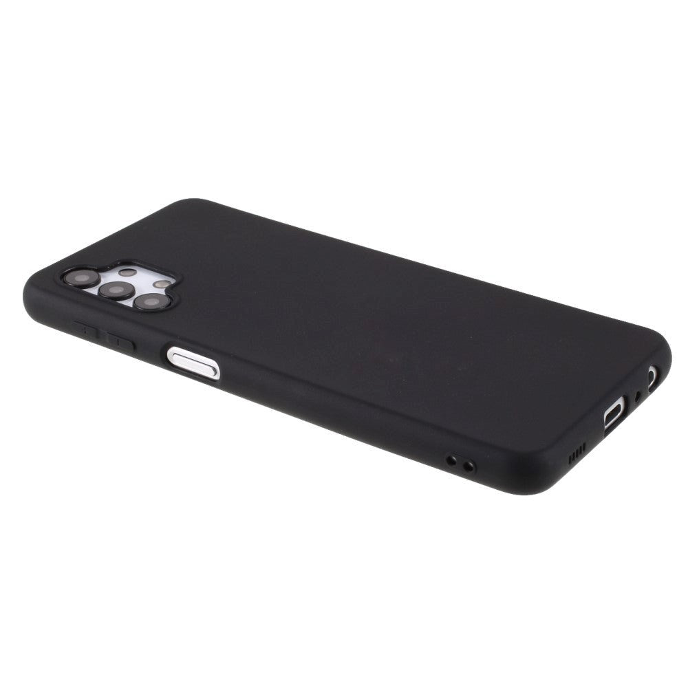 Samsung Galaxy A32 (5G) Fleksibelt Mat Plastik Cover - Sort