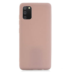 Samsung Galaxy A02s Fleksibelt Mat Plastik Cover - Blush Pink