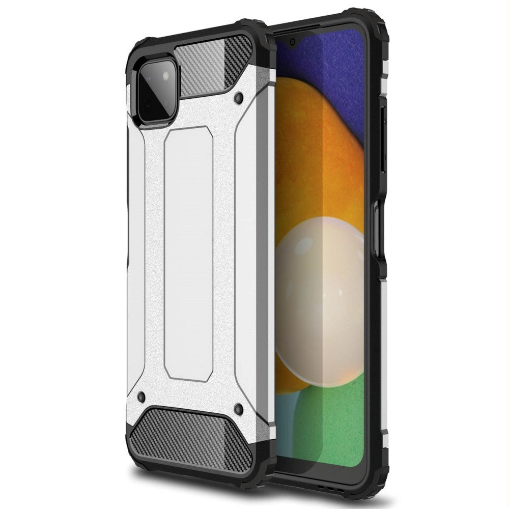 Samsung Galaxy A22 (5G) Armor Guard Håndværker Cover - Sølv