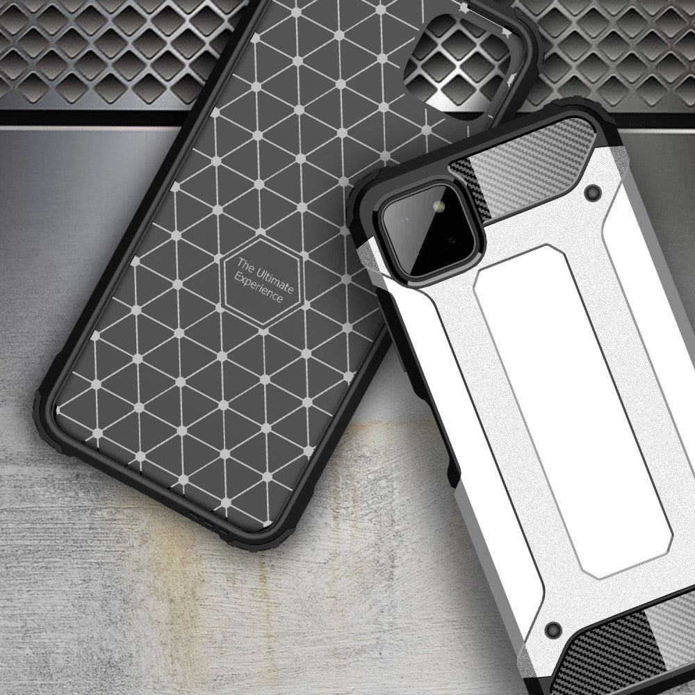 Samsung Galaxy A22 (5G) Armor Guard Håndværker Cover - Sølv
