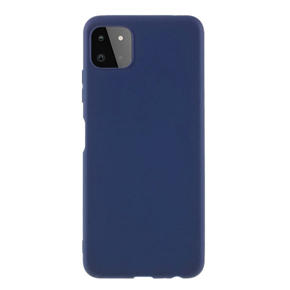 Samsung Galaxy A22 (5G) Fleksibel Plastik Cover - Navy Blå