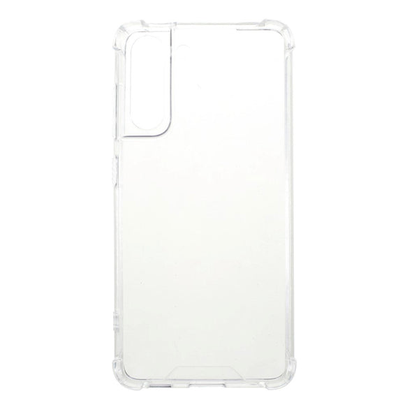 Samsung Galaxy S21 FE (5G) Shock-Proof Hybrid Plastik Cover - Gennemsigtig