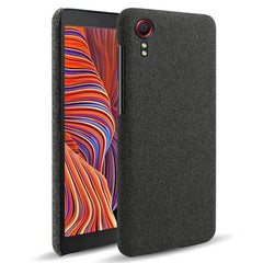 EIDERWOOD Samsung Galaxy Xcover 5 Stofbetrukket Plastik Cover - Sort