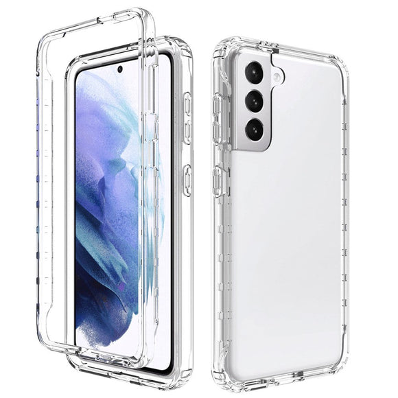 Samsung Galaxy S21 2-in-1 Gradient Fleksibel Plastik Cover - Gennemsigtig
