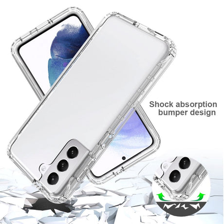 Samsung Galaxy S21 2-in-1 Gradient Fleksibel Plastik Cover - Gennemsigtig