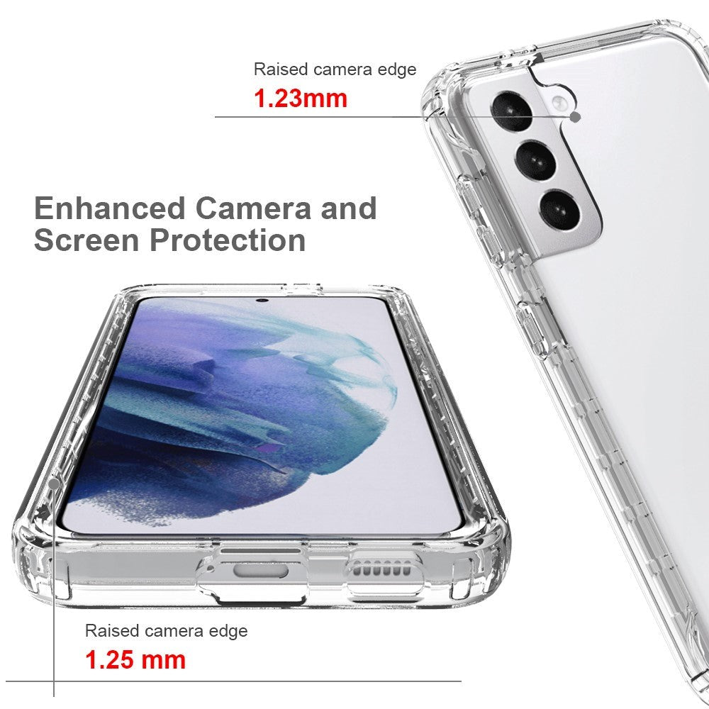 Samsung Galaxy S21 2-in-1 Gradient Fleksibel Plastik Cover - Gennemsigtig