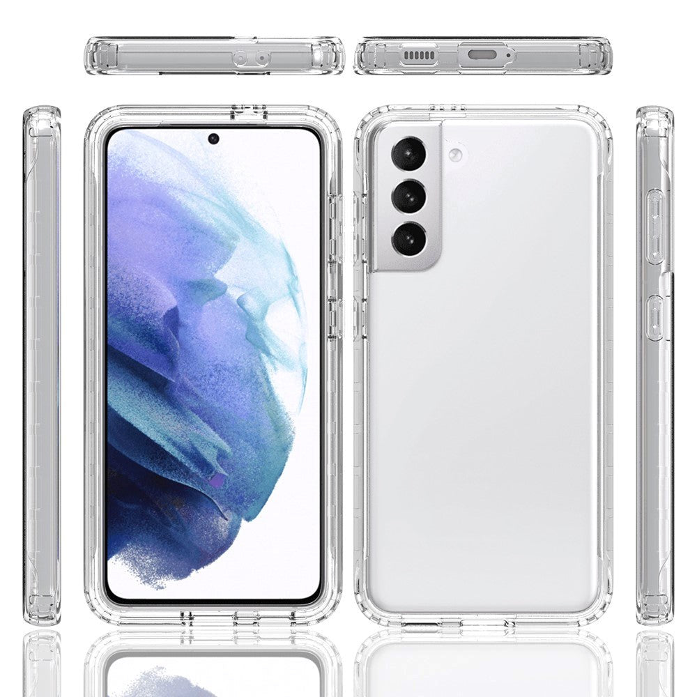 Samsung Galaxy S21 2-in-1 Gradient Fleksibel Plastik Cover - Gennemsigtig