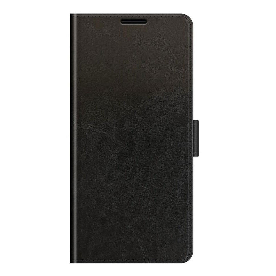 Samsung Galaxy S21 FE (5G) Neutralt Læder Cover m. Pung - Sort