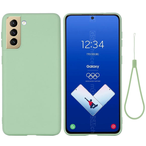Samsung Galaxy S21 FE (5G) Liquid Silikone Cover - Grøn