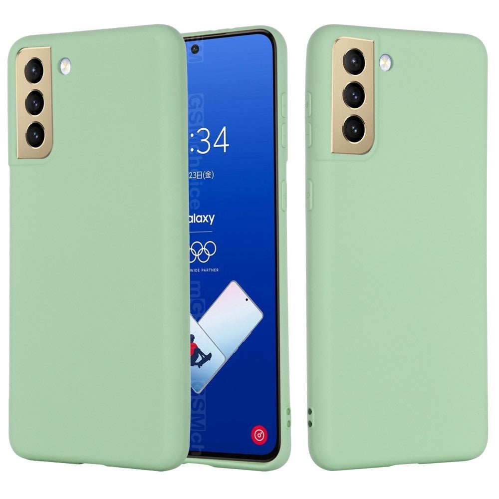 Samsung Galaxy S21 FE (5G) Liquid Silikone Cover - Grøn