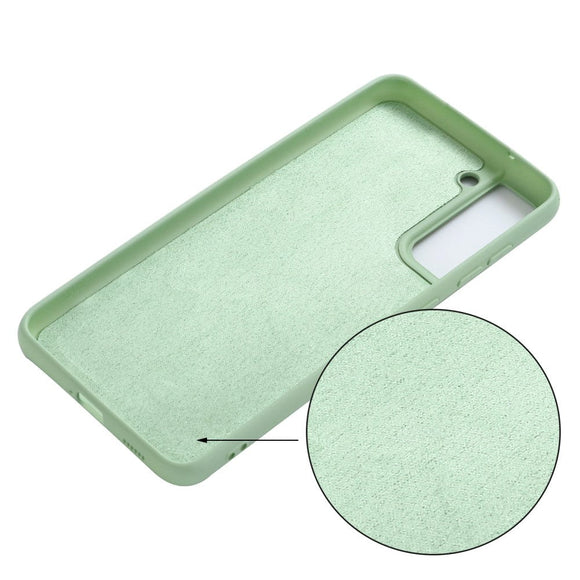 Samsung Galaxy S21 FE (5G) Liquid Silikone Cover - Grøn