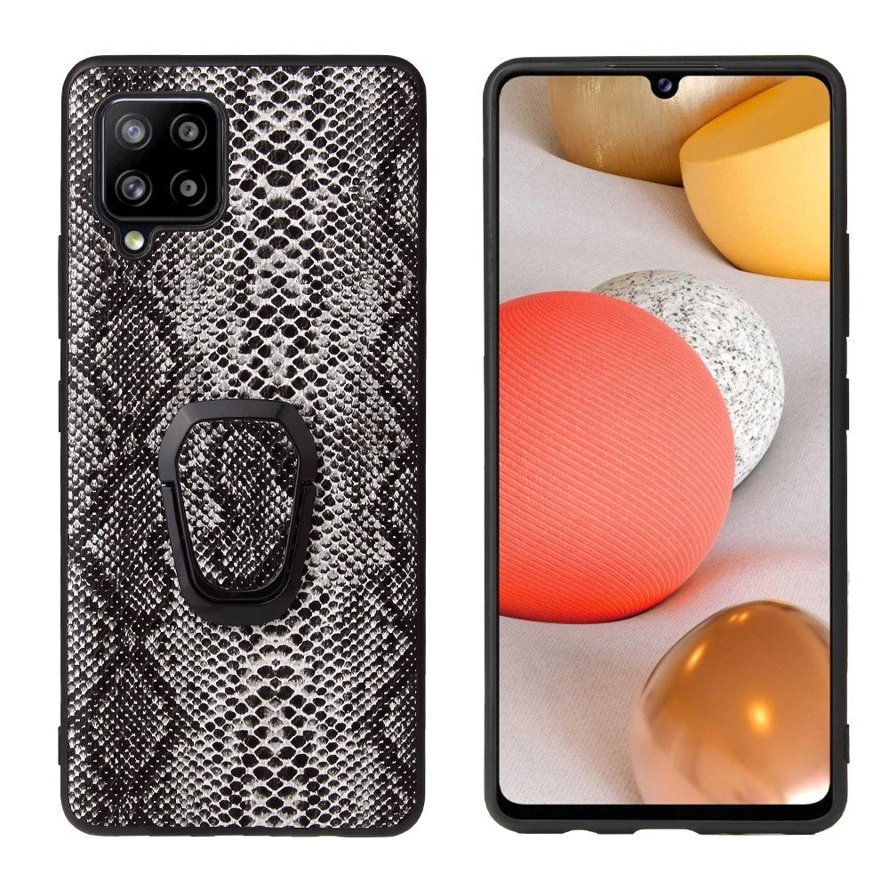 Samsung Galaxy A42 (5G) Plastik Cover m. Magnetisk Kickstand Fingerring - Slange