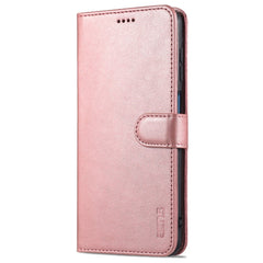 EIDERWOOD Samsung Galaxy A12 Kunstlæder Flip Cover m. Kortholder & Ståfunktion - Rose Gold