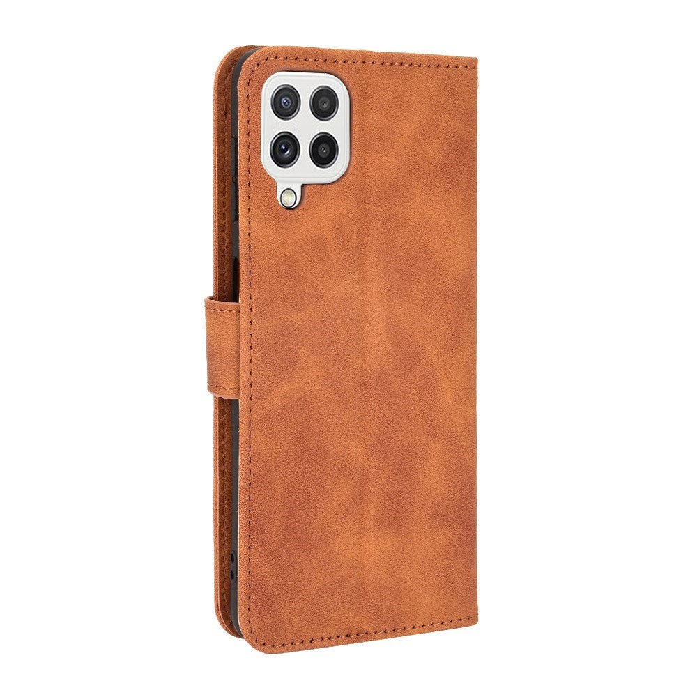 EIDERWOOD Samsung Galaxy A22 (4G) Kunstlæder Flip Cover m. Kortholder & Ståfunktion - Brun