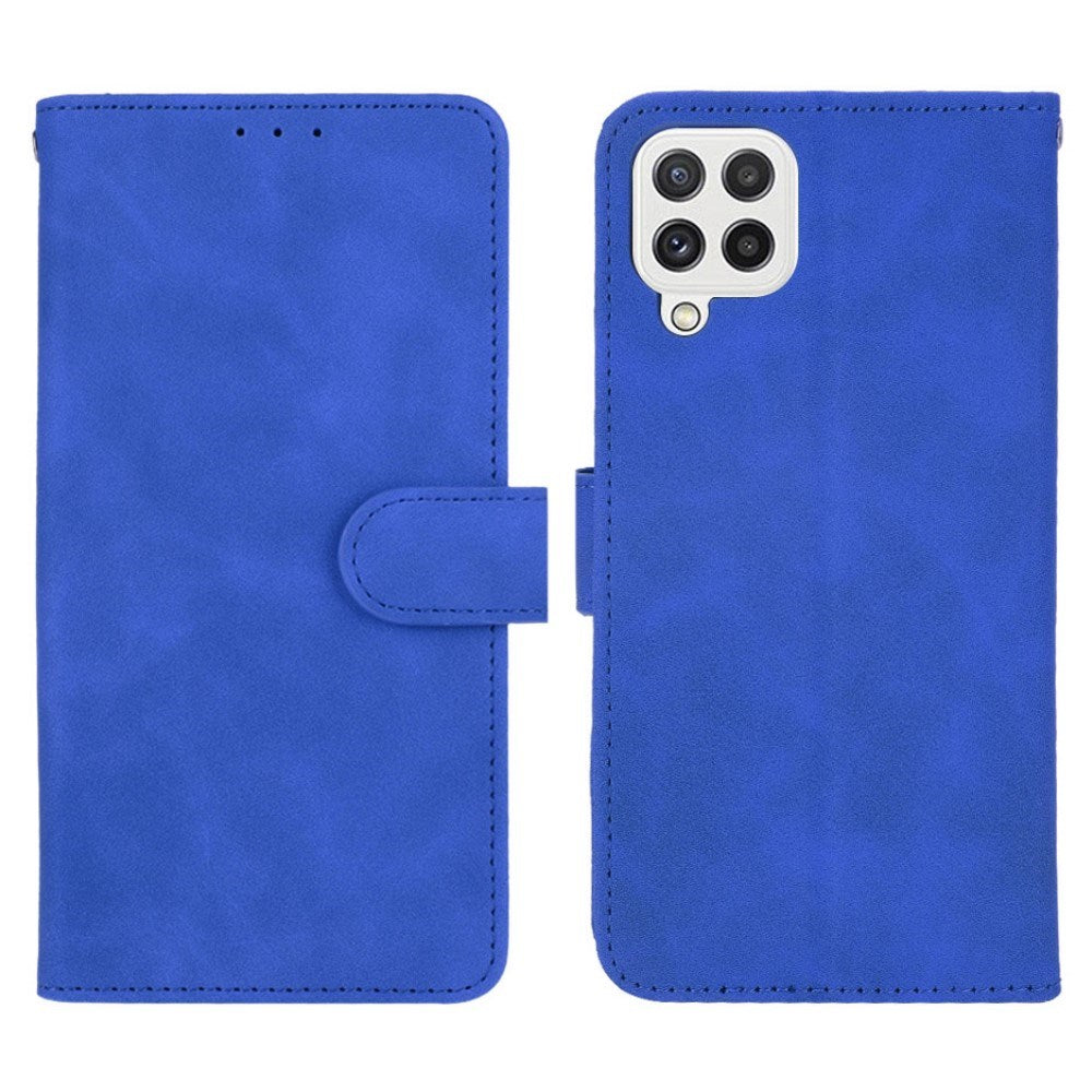EIDERWOOD Samsung Galaxy A22 (4G) Kunstlæder Flip Cover m. Kortholder & Ståfunktion - Blå