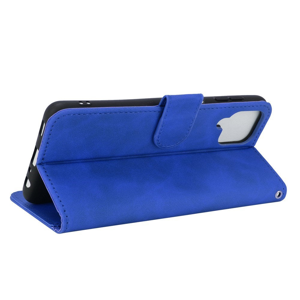 EIDERWOOD Samsung Galaxy A22 (4G) Kunstlæder Flip Cover m. Kortholder & Ståfunktion - Blå