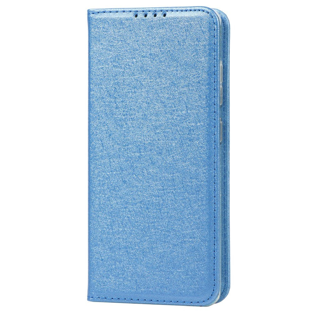 Samsung Galaxy A52 (4G / 5G) / A52s (5G) Læder Cover - Silke Tekstur m. Pung - Blå