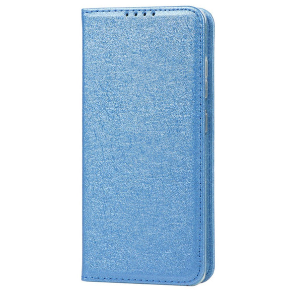 Samsung Galaxy A52 (4G / 5G) / A52s (5G) Læder Cover - Silke Tekstur m. Pung - Blå