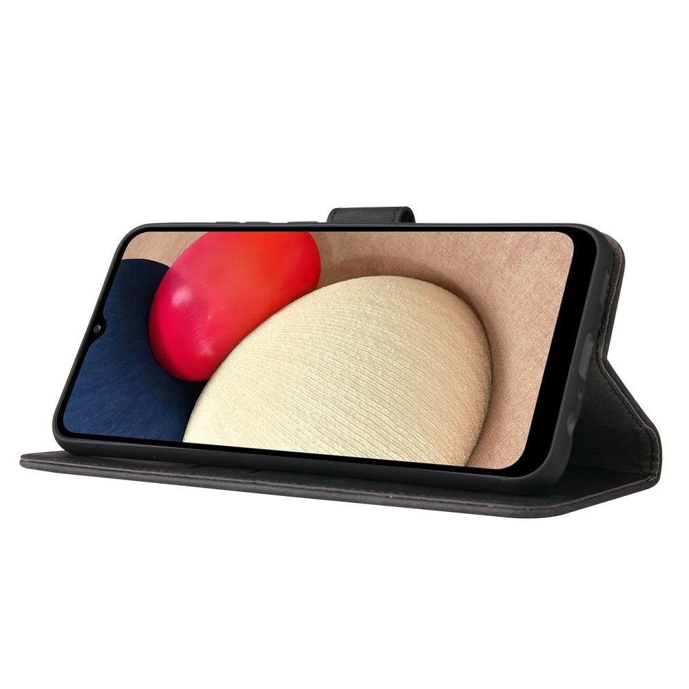 Samsung Galaxy A03s Flip Cover m. Pung - Sort