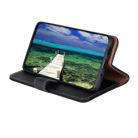 Samsung Galaxy A03s KHAZNEH Læder Cover m. Pung - Sort