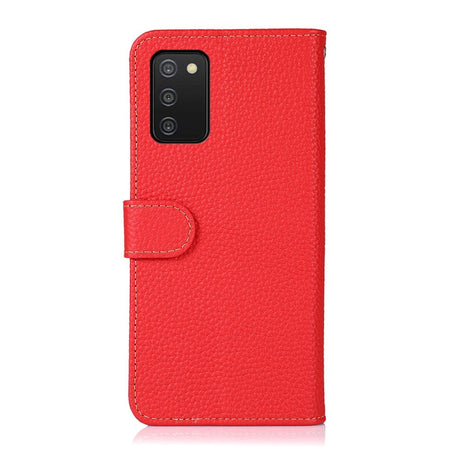 Samsung Galaxy A03s KHAZNEH Læder Cover m. Pung - Rød