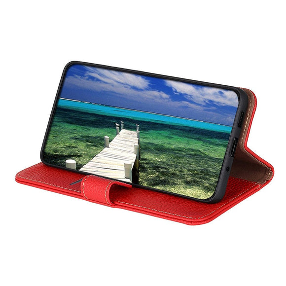 Samsung Galaxy A03s KHAZNEH Læder Cover m. Pung - Rød