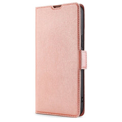 Samsung Galaxy S22 Thin Læder Cover m. Pung - Rose Gold