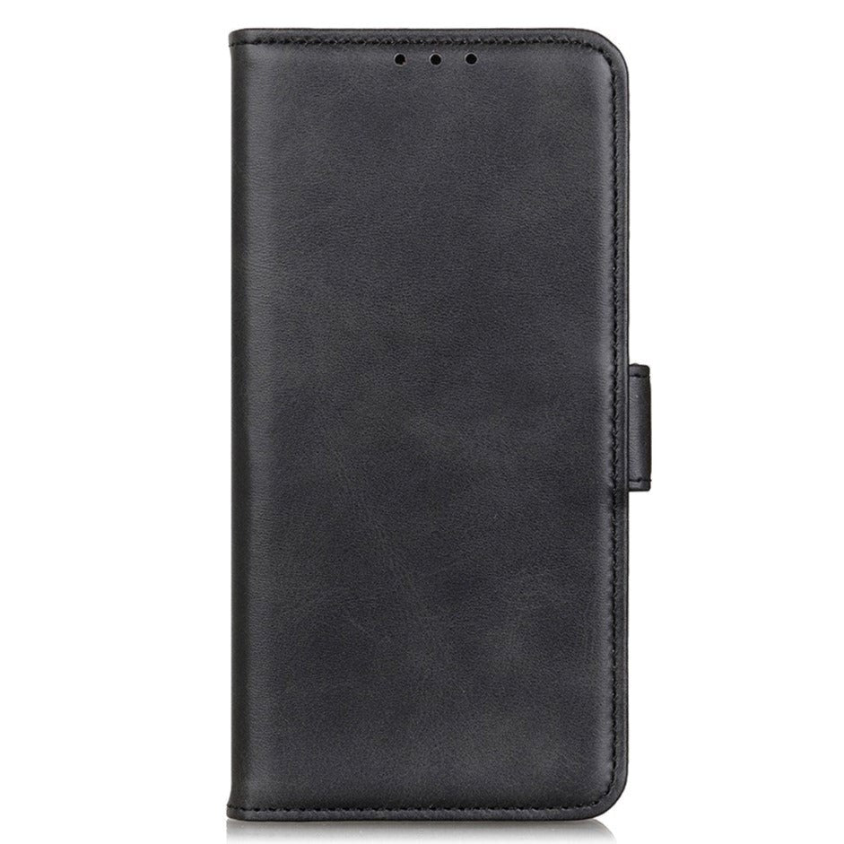 Samsung Galaxy S22 Blødt Læder Cover m. Pung - Sort