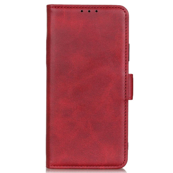 Samsung Galaxy S22 Blødt Læder Cover m. Pung - Rød