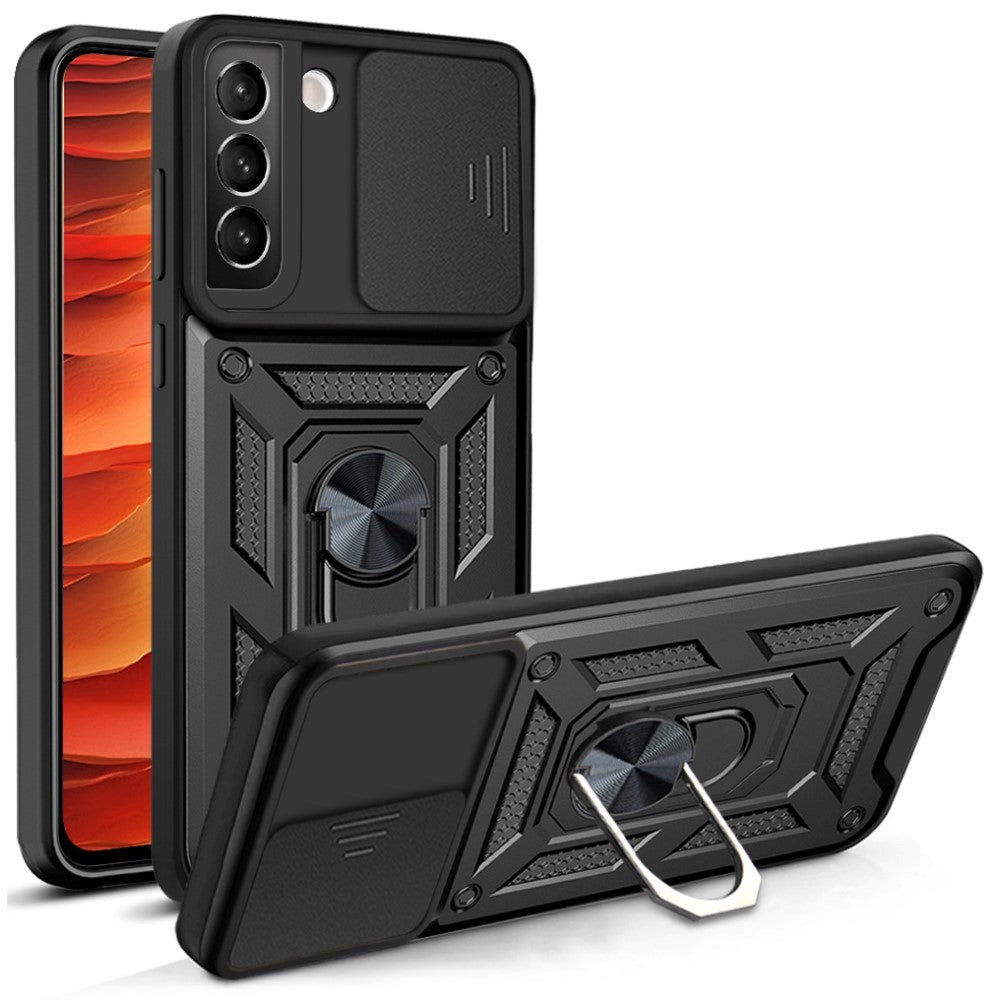 Samsung Galaxy S22 Håndværkercover m. Magnetisk Kickstand - Sort