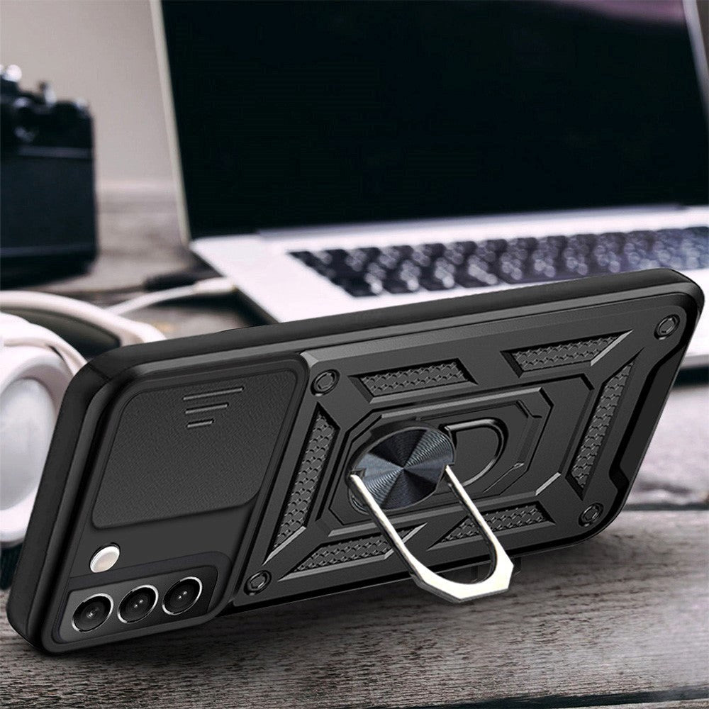 Samsung Galaxy S22 Håndværkercover m. Magnetisk Kickstand - Sort