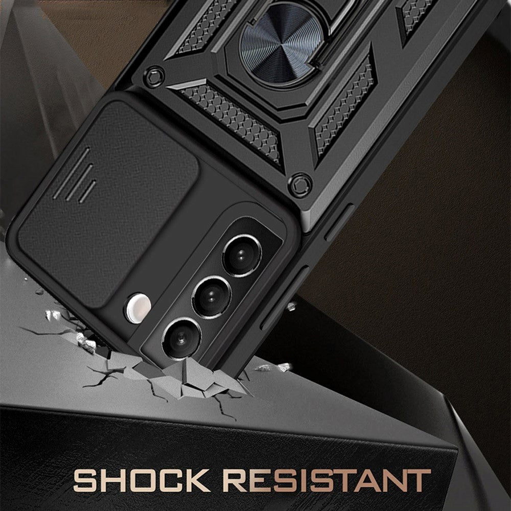 Samsung Galaxy S22 Håndværkercover m. Magnetisk Kickstand - Sort