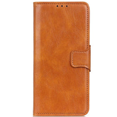 Samsung Galaxy S22 Vintage Horse Texture Læder Cover m. Pung - Brun