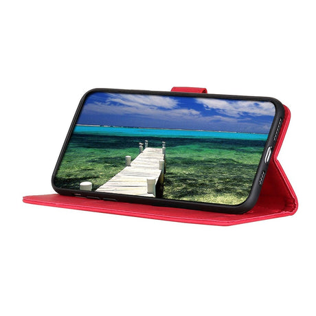 Samsung Galaxy S22 KHAZNEH Retro Læder Cover m. Pung - Rød