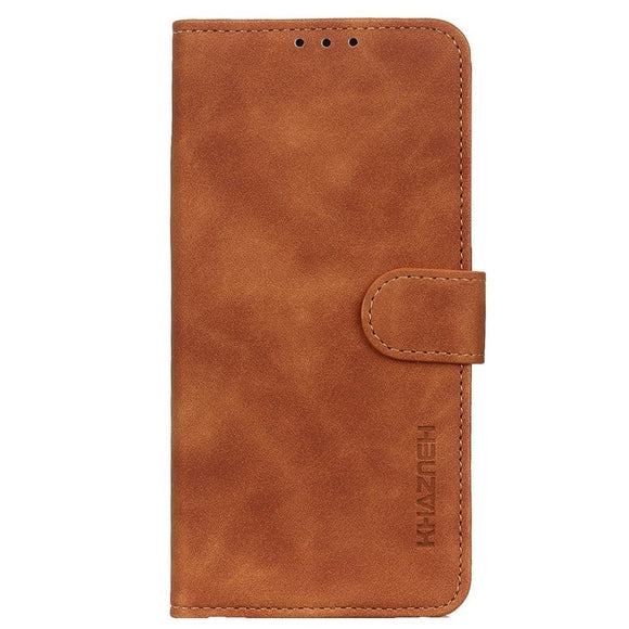 Samsung Galaxy S22 Khazneh Retro Læder Cover m. Pung - Brun