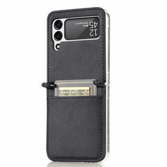 EIDERWOOD Samsung Galaxy Z Flip3 (5G) Kunstlæder Cover - Kortholder - Sort
