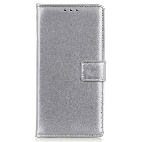 Samsung Galaxy M52 (5G) Folio Læder Cover m. Pung - Sølv