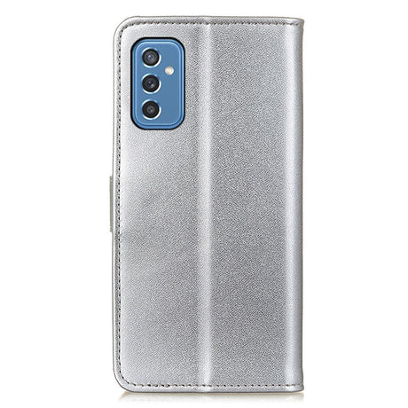 Samsung Galaxy M52 (5G) Folio Læder Cover m. Pung - Sølv