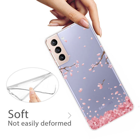 EIDERWOOD Samsung Galaxy S22+ (Plus) Fleksibelt Plastik Cover m. Flot Motiv - Lilla Himmel & Lyserødt Træ