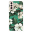 Samsung Galaxy S22 Fleksibelt Plastik Cover - Hvide Blomster