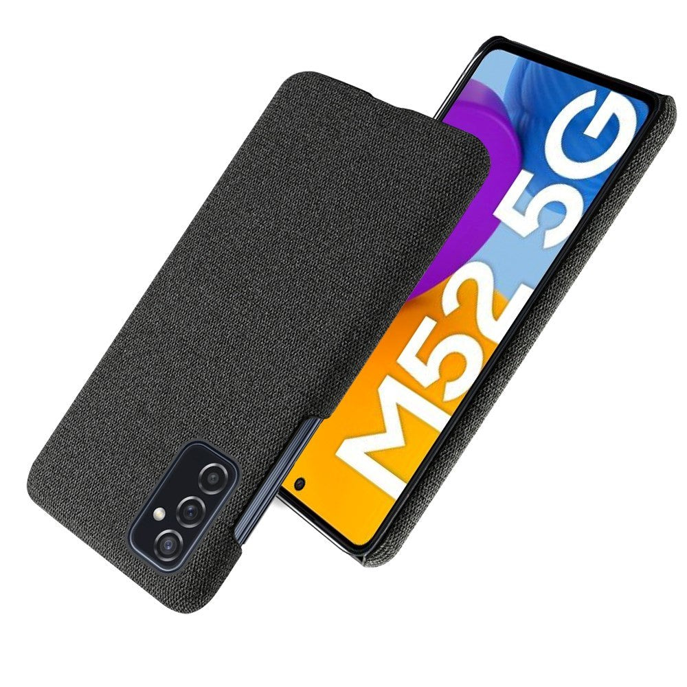Samsung Galaxy M52 (5G) Ultra KSQ Stof Plastik Cover - Sort