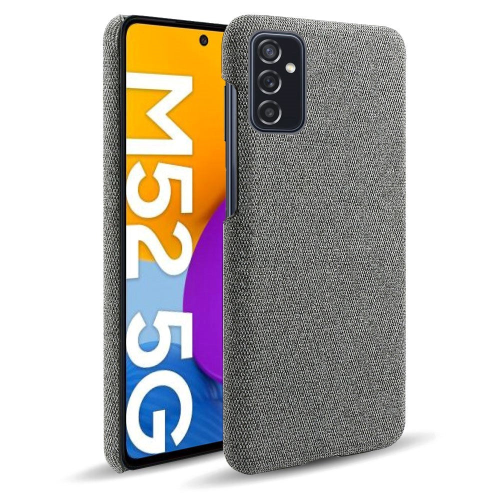Samsung Galaxy M52 (5G) Ultra KSQ Stof Plastik Cover - Mørkgrå