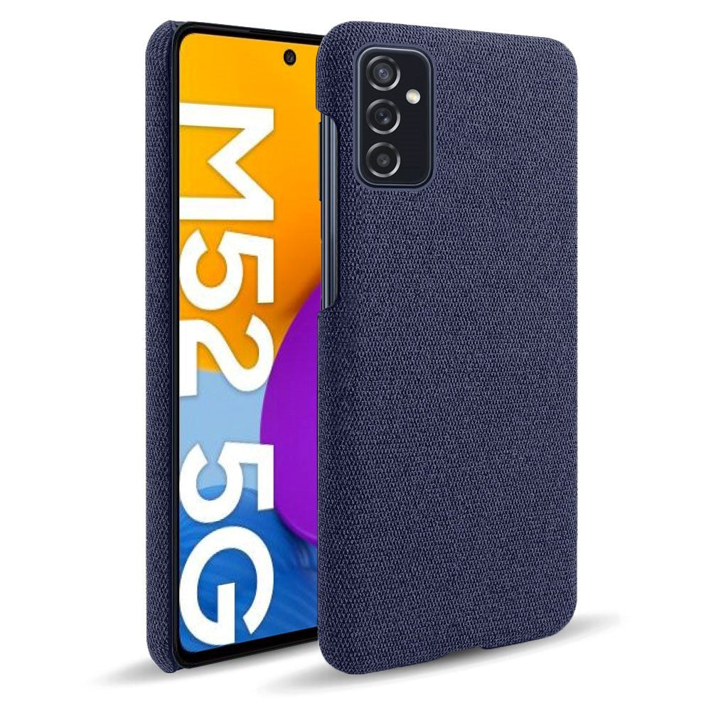 Samsung Galaxy M52 (5G) Ultra KSQ Stof Plastik Cover - Blå