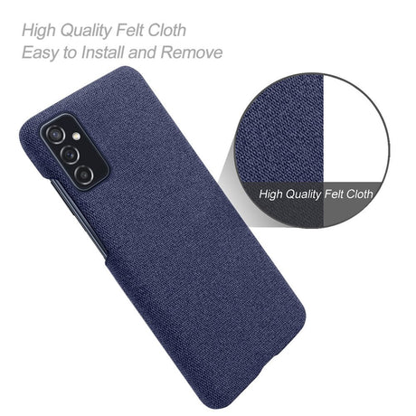 Samsung Galaxy M52 (5G) Ultra KSQ Stof Plastik Cover - Blå